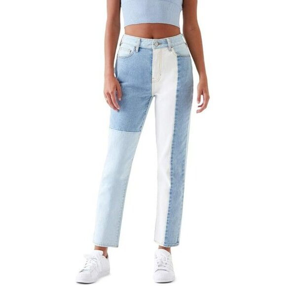 Pacsun Mom Jeans Patchwork Funky 70s - Picture 1 of 14